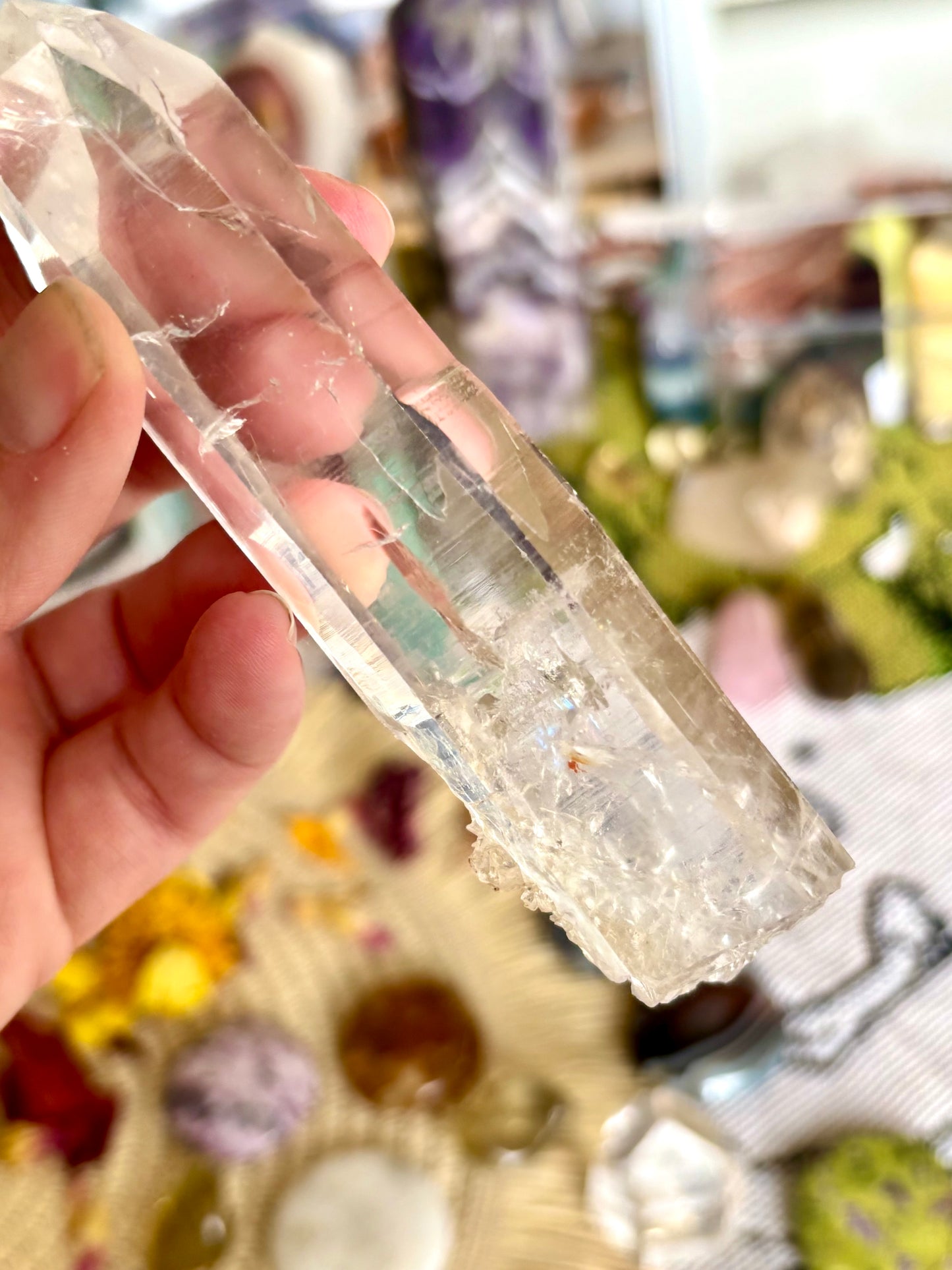Clear Quartz Natural Laser