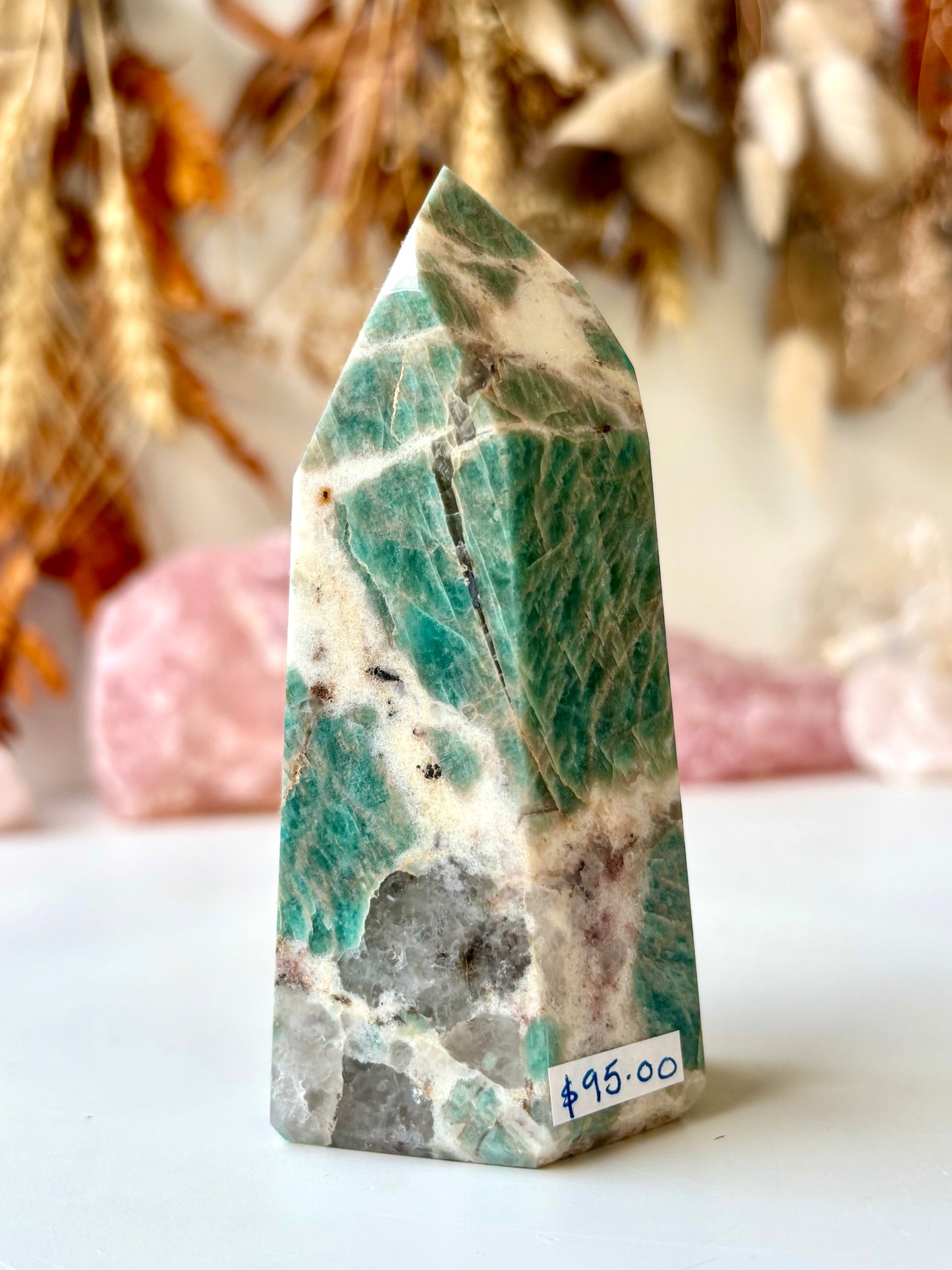 Amazonite Tower (with Quartz) - Brazil
