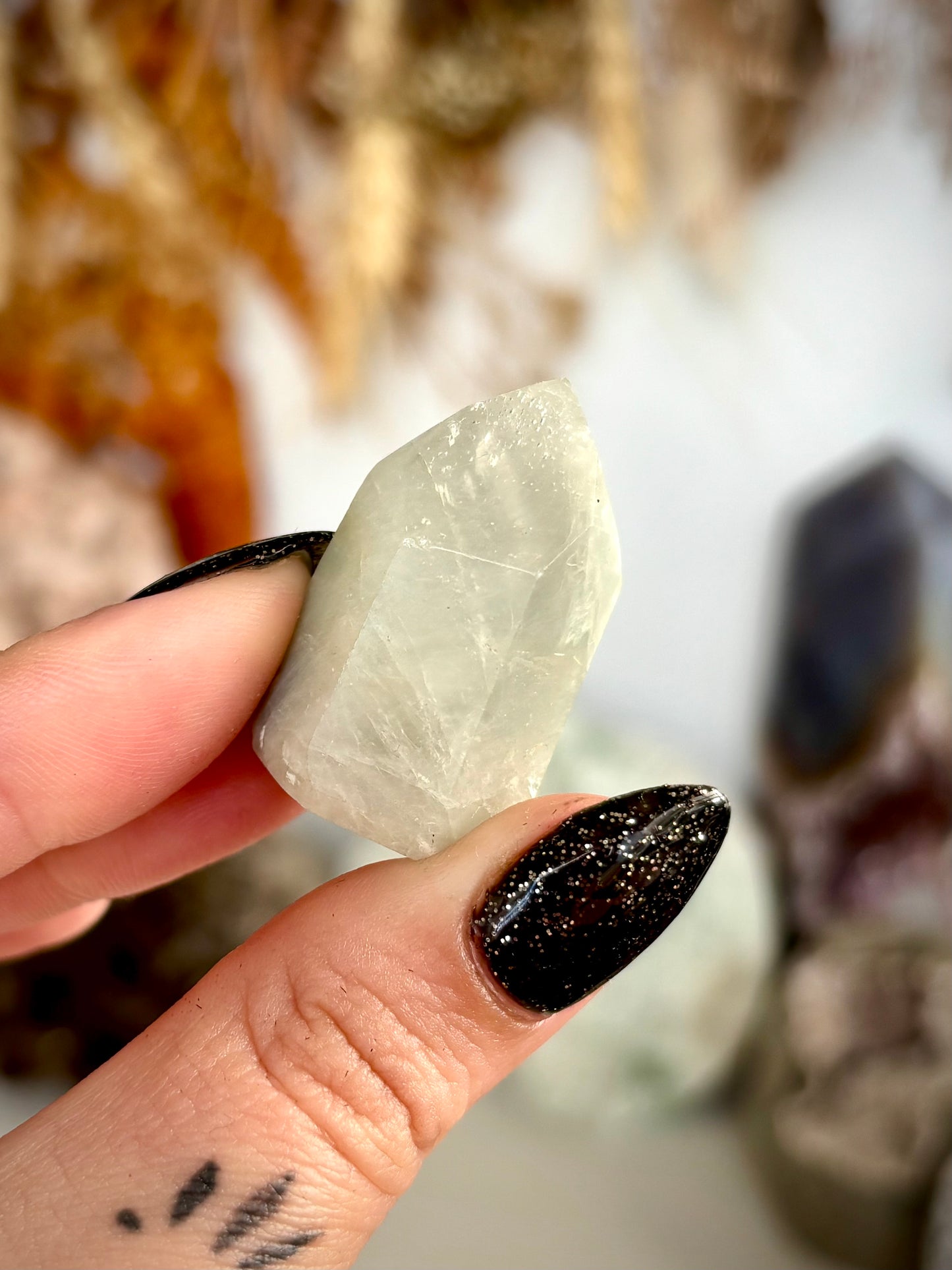 Grey Phantom Quartz Mini Point - Brazil