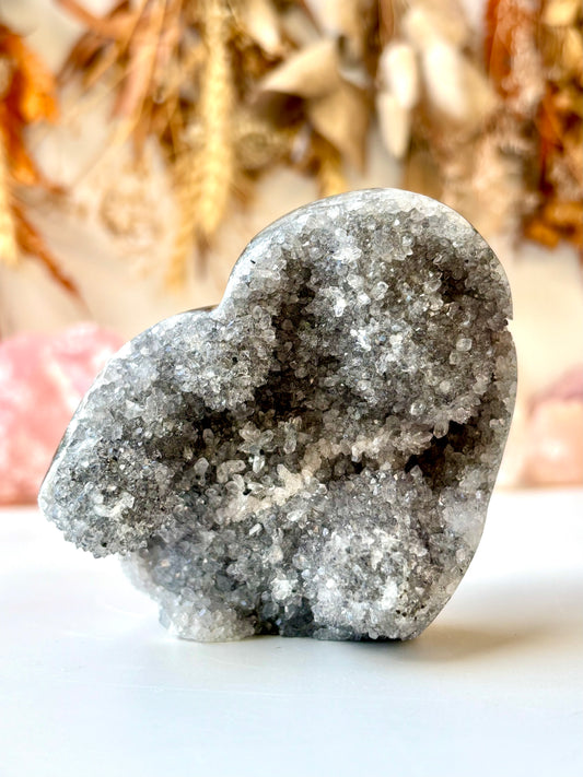 Amethyst Druse Heart