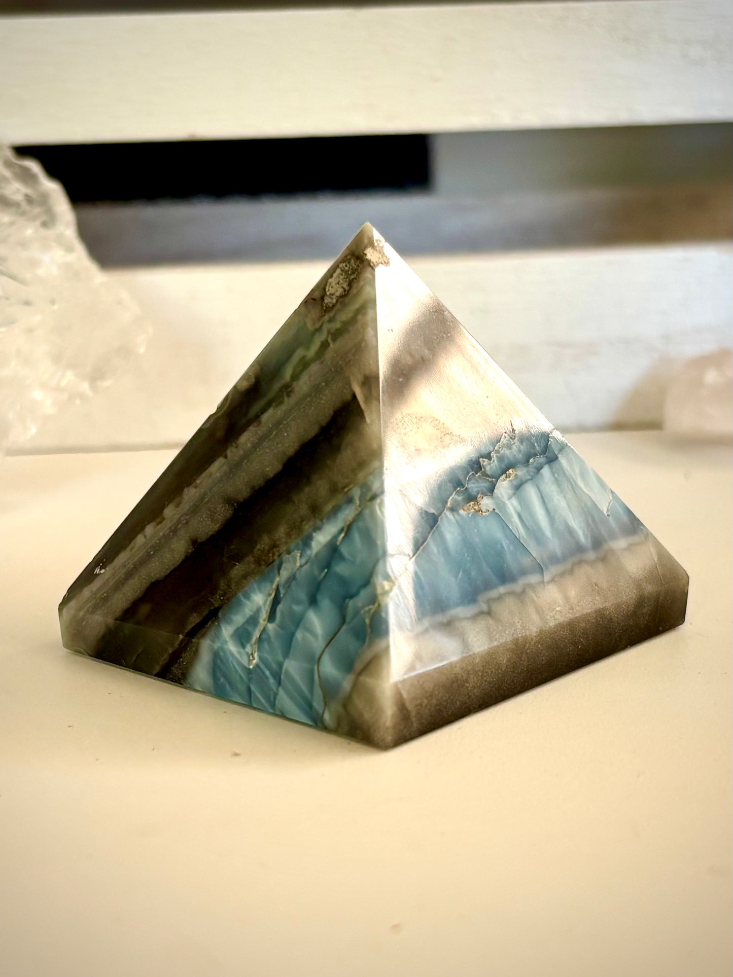 Blue Opal Pyramid