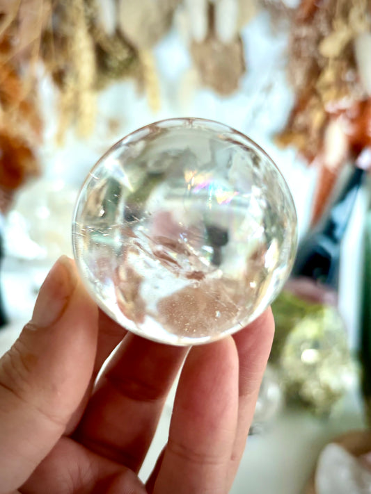 Clear Quartz Sphere 🌈