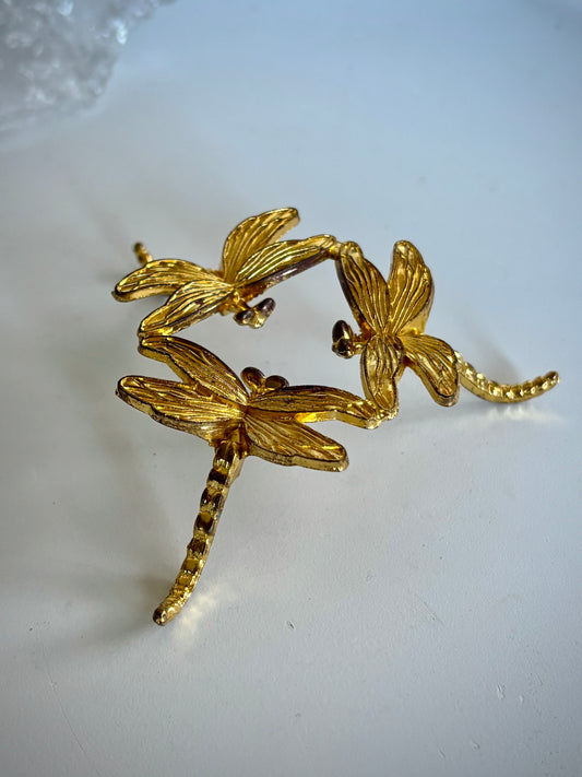 Golden Dragonfly Sphere Holder