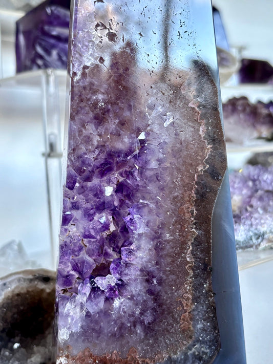 Amethyst & Agate Slab Tower