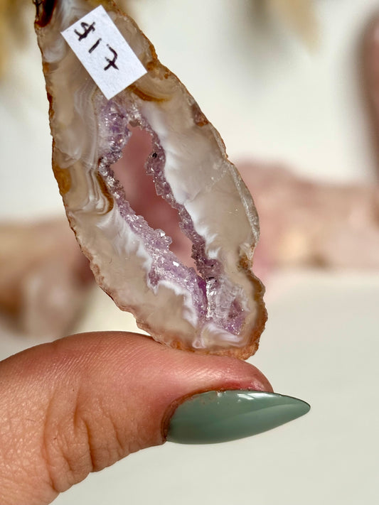 Agate & Amethyst Geode Slice