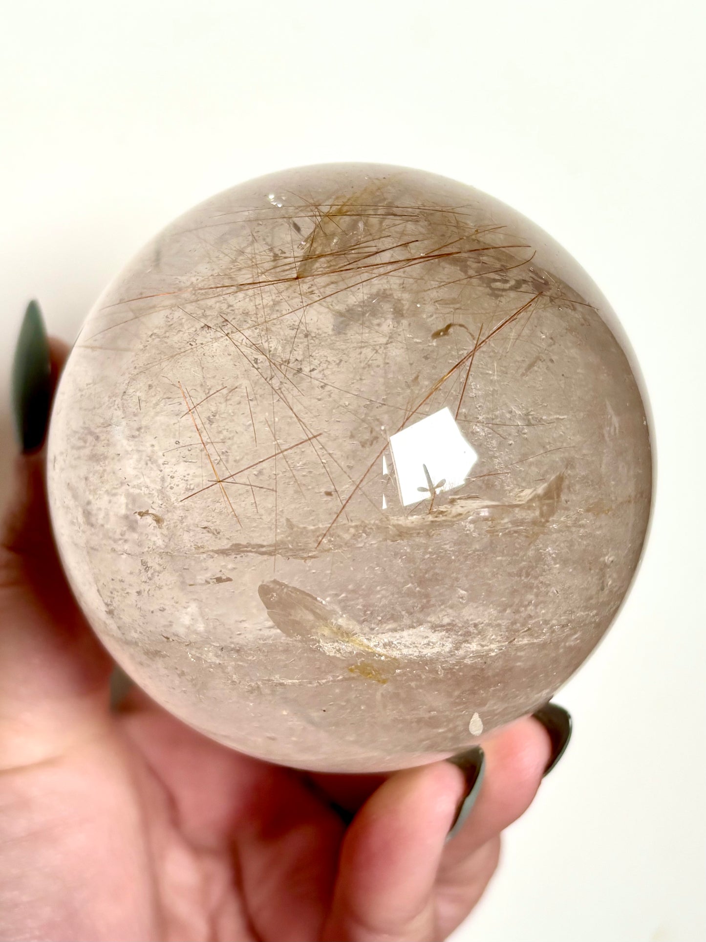 Rutilated Quartz Sphere