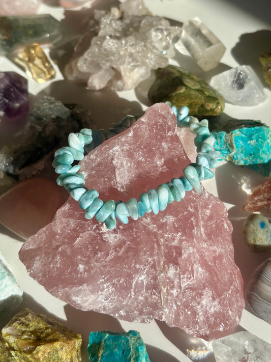 Larimar Chip Bracelet