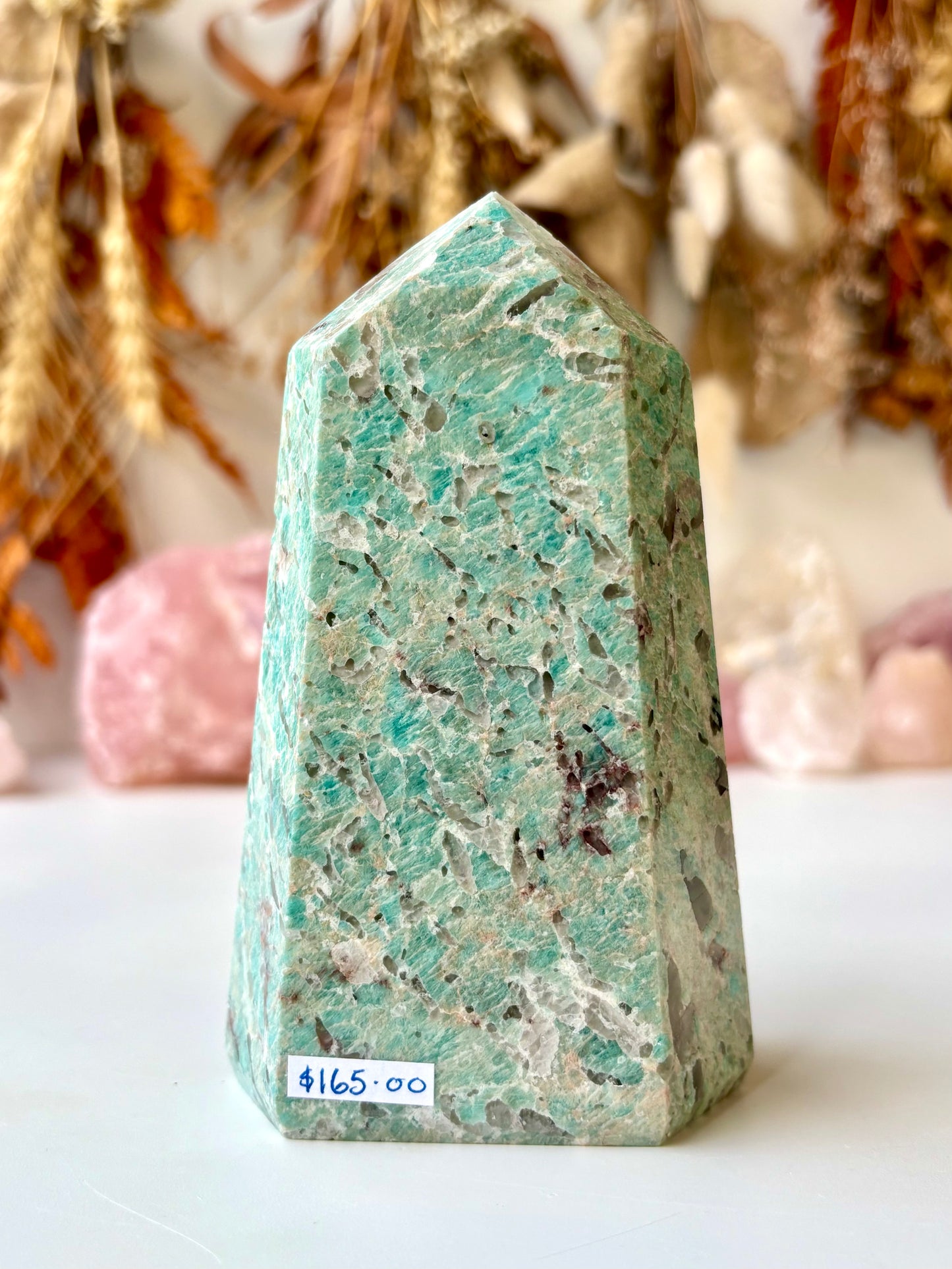 Amazonite Tower (with Quartz) - Brazil