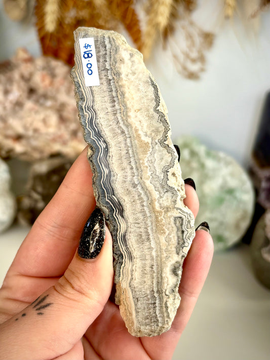 Black & Yellow Crazy Lace Agate Slab -Indonesia
