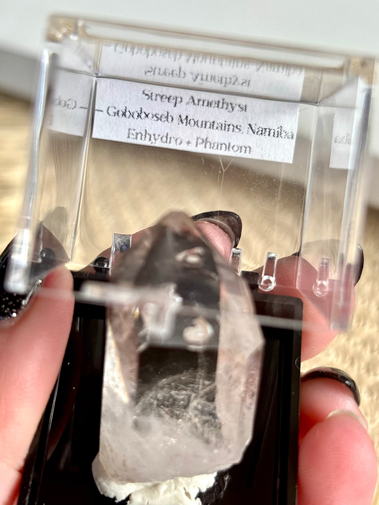 Streep Mine Amethyst with Enhydro & Phantom