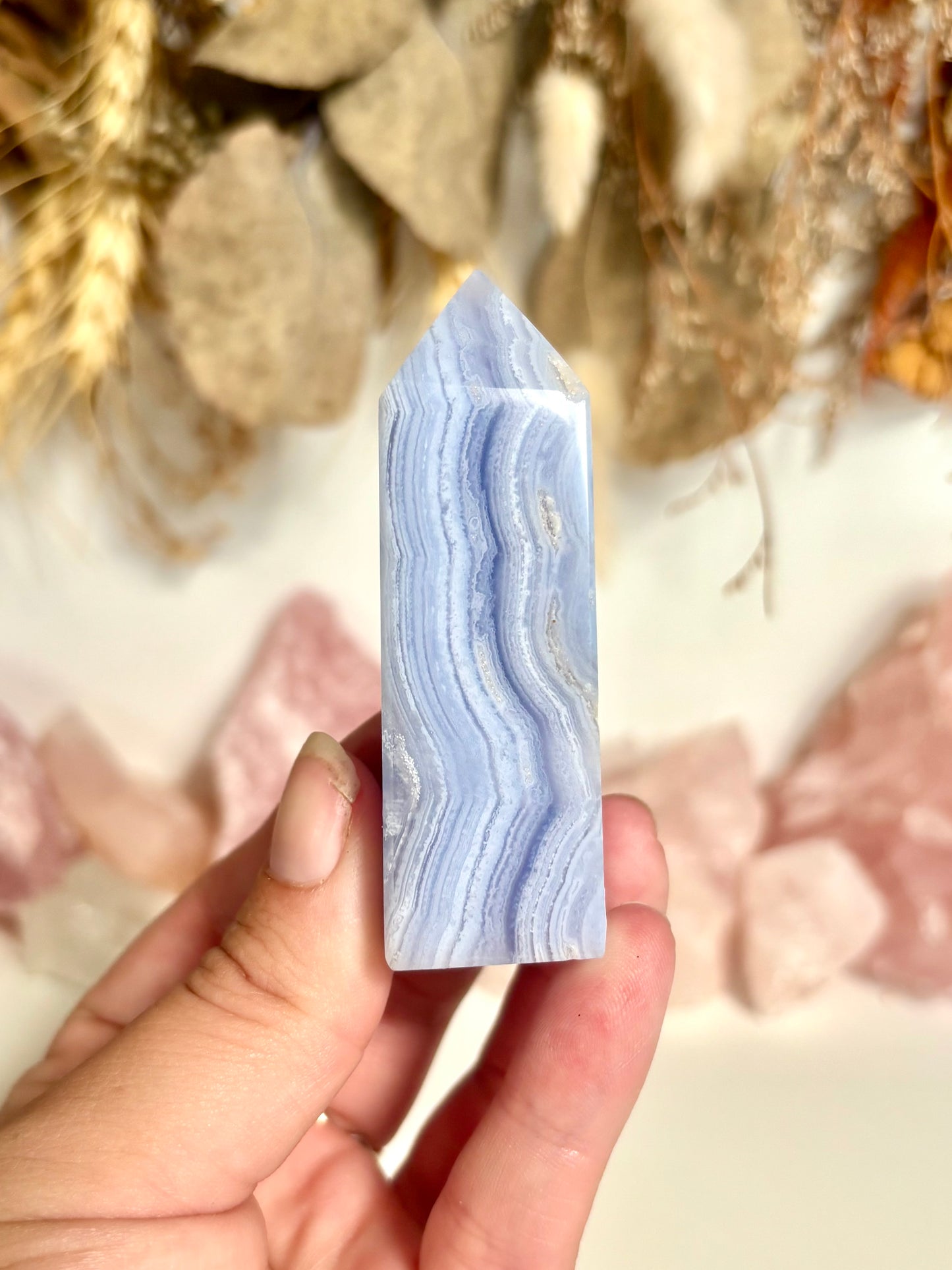 Blue Lace Agate Point