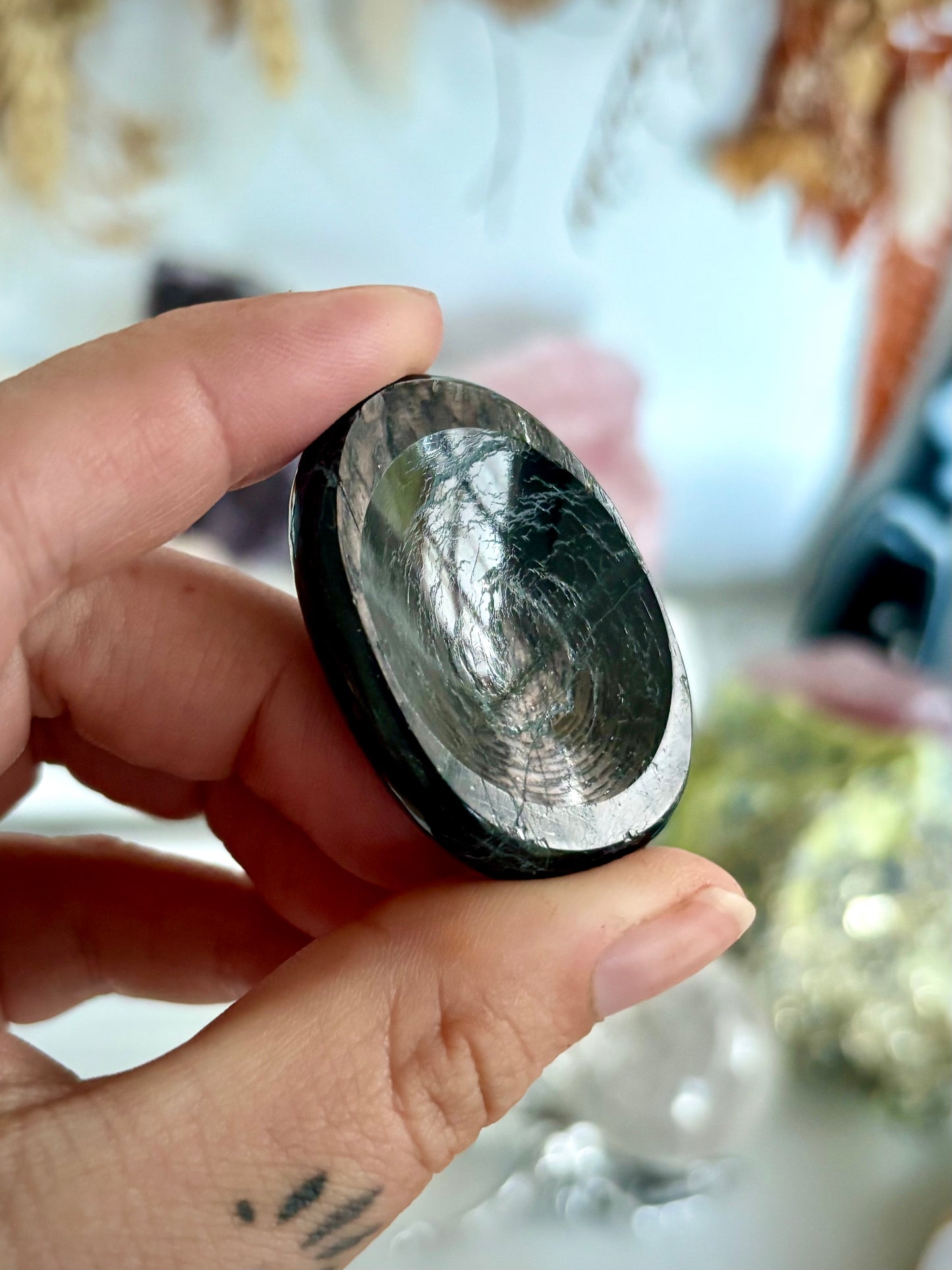 Hypersthene Worry Stone