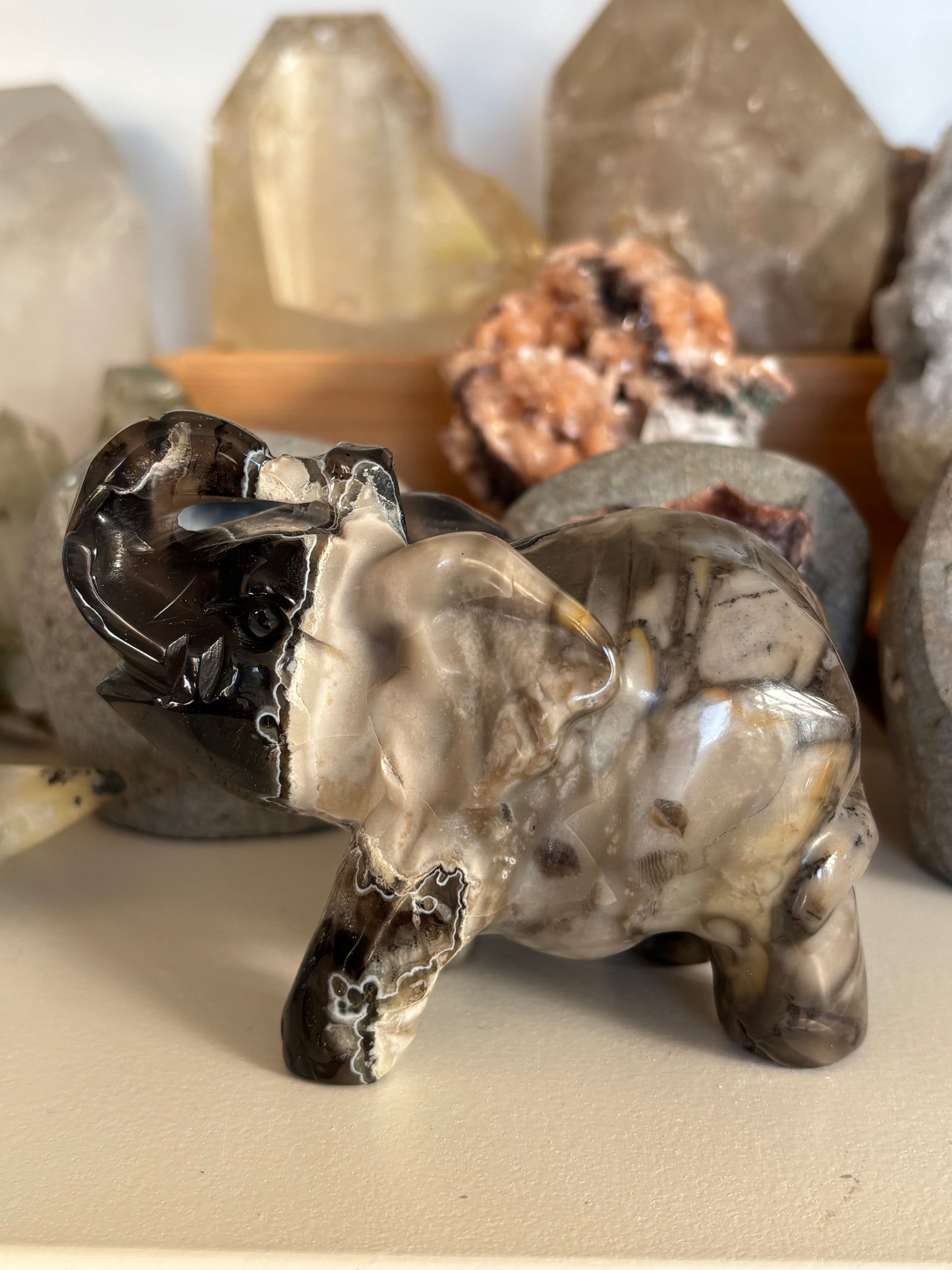 Volcano Agate Elephant