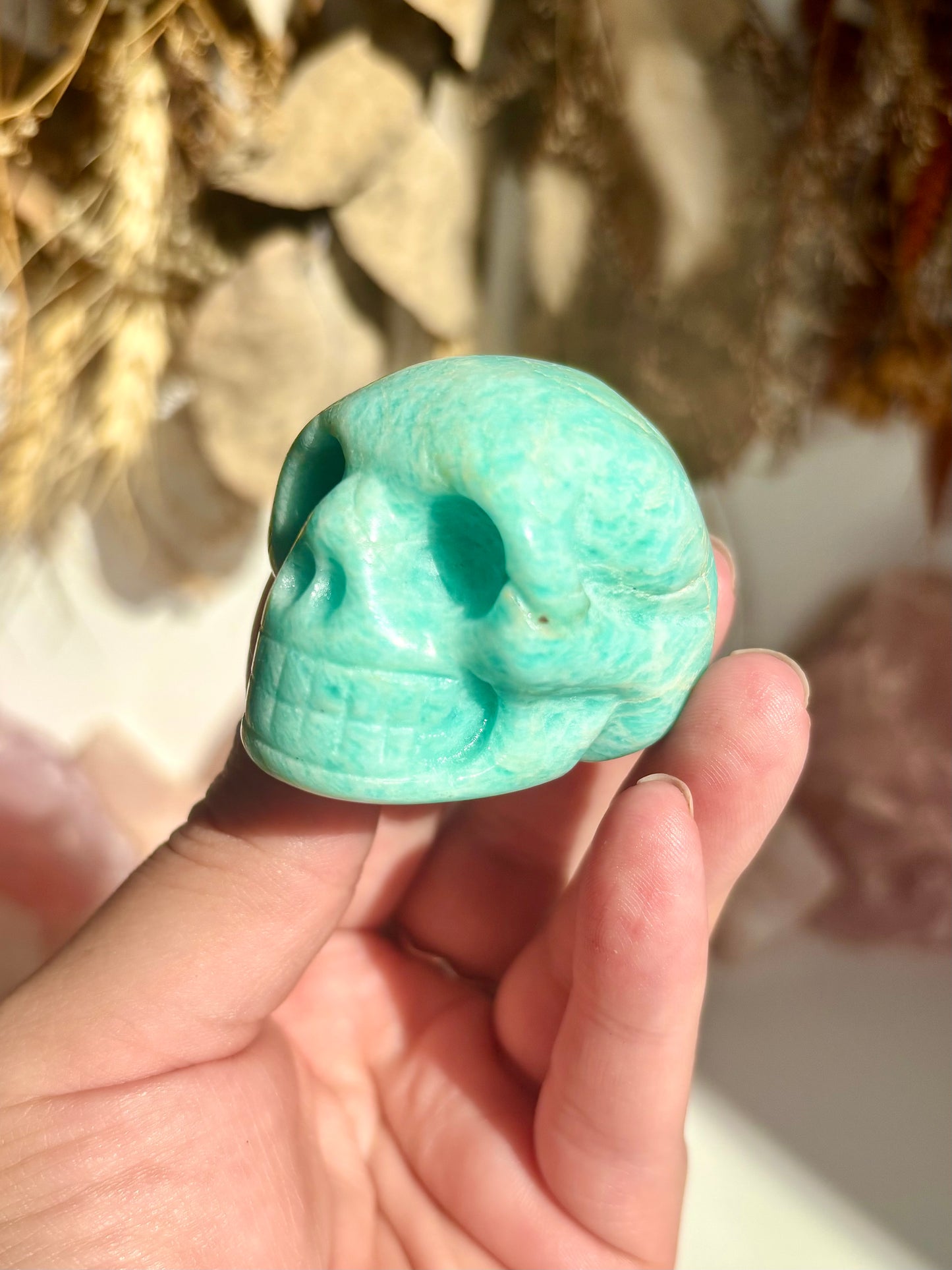 Amazonite Skull