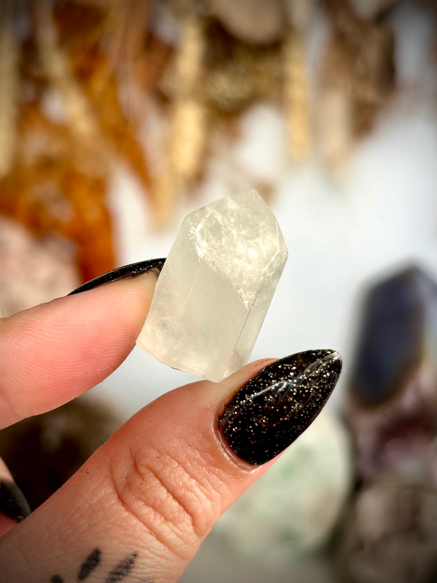 Grey Phantom Quartz Mini Point - Brazil