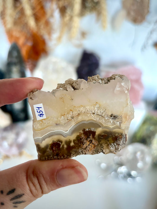 Nebula Agate Slice