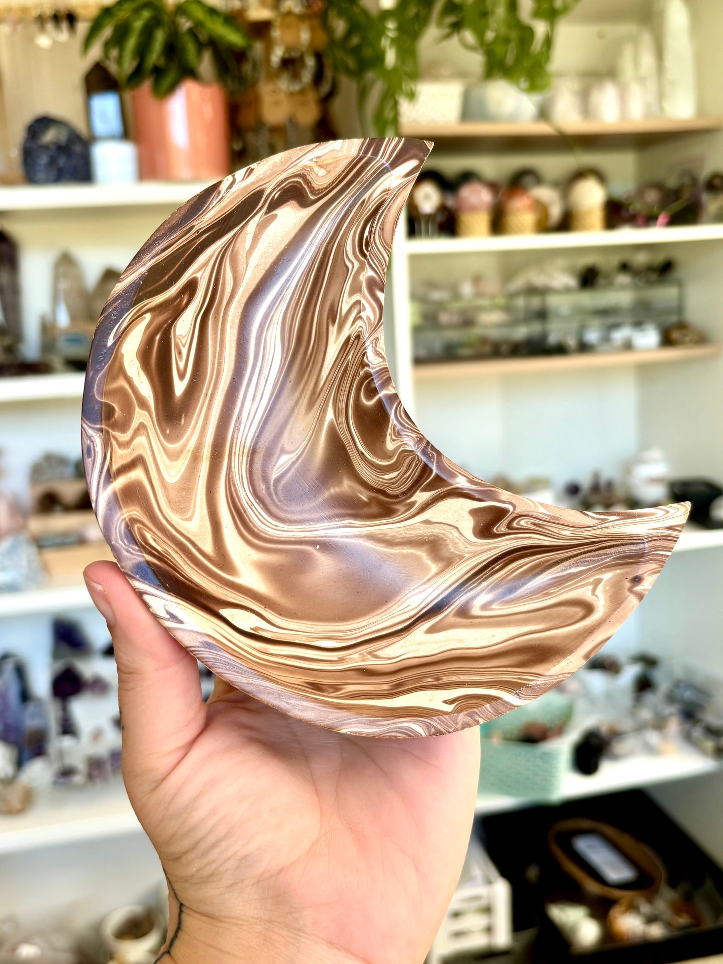 Mango Wood Moon Bowl