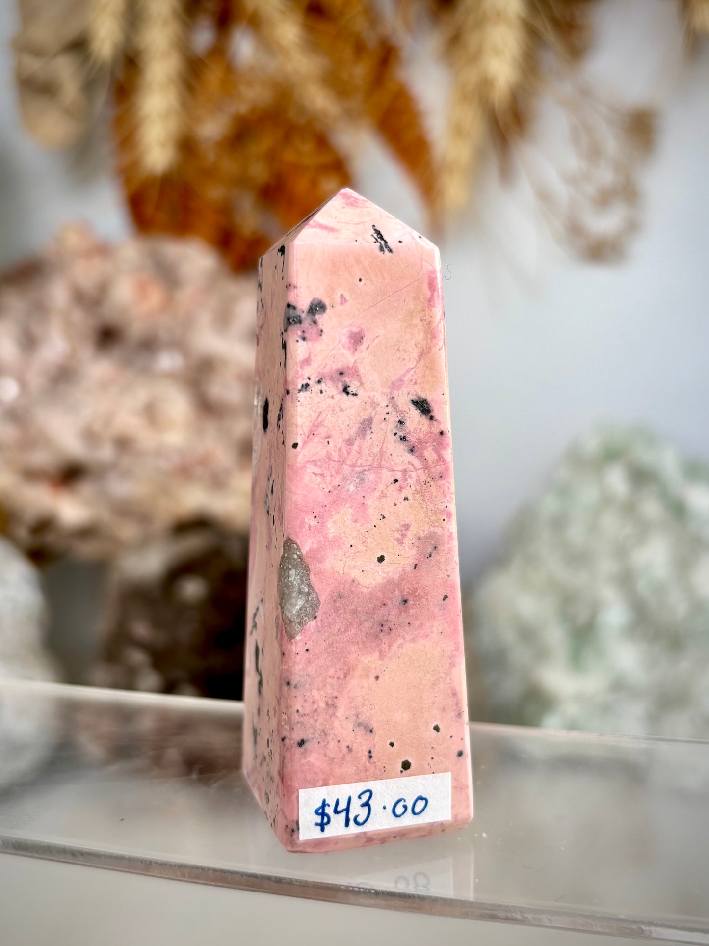 Peruvian Rhodonite Tower