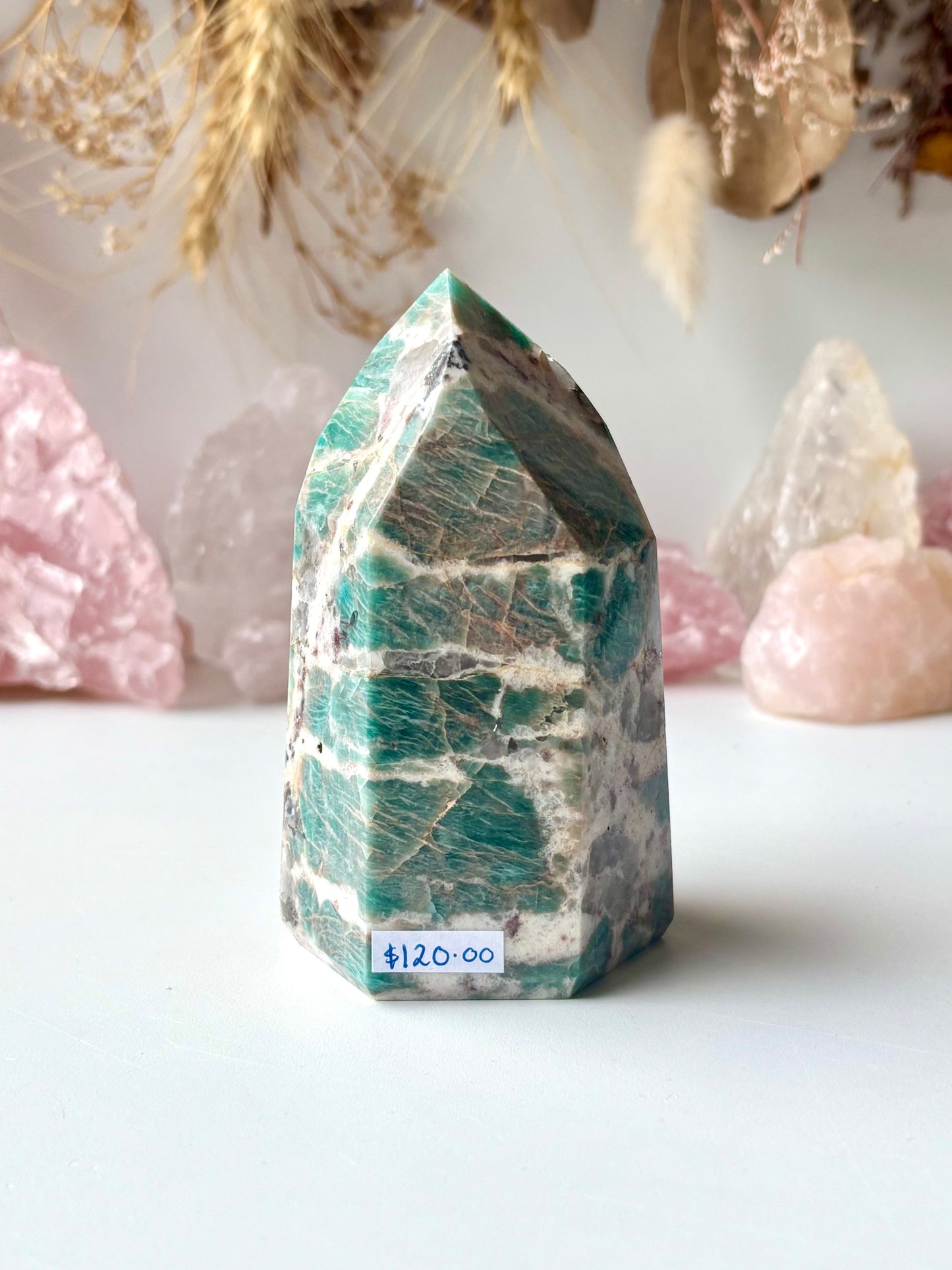 Amazonite (with Quartz) Tower - Brazil