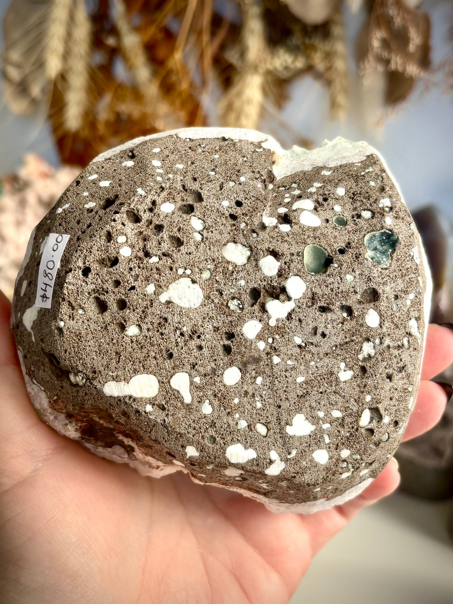 Green Zoned Apophyllite with Stilbite & Scolecite - India