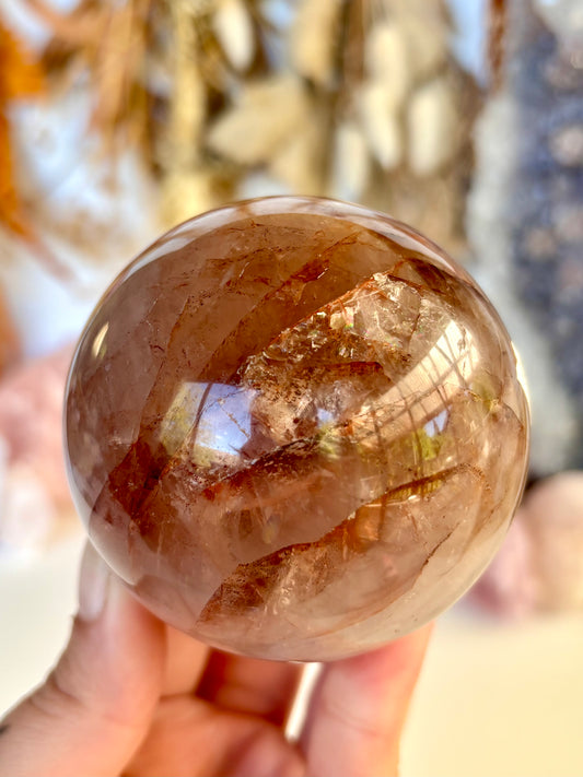 Fire Quartz Sphere