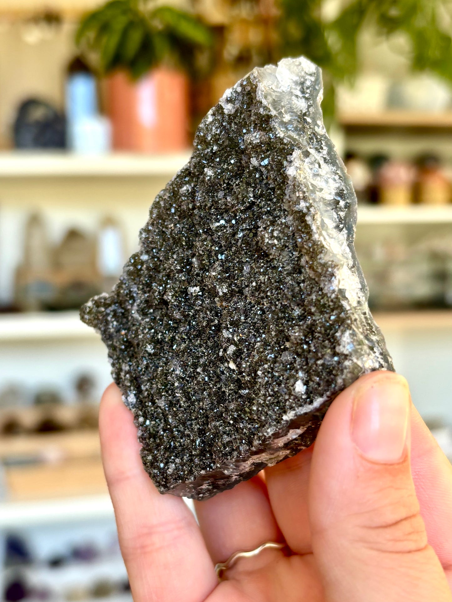 Black Amethyst Druse (Brazil)