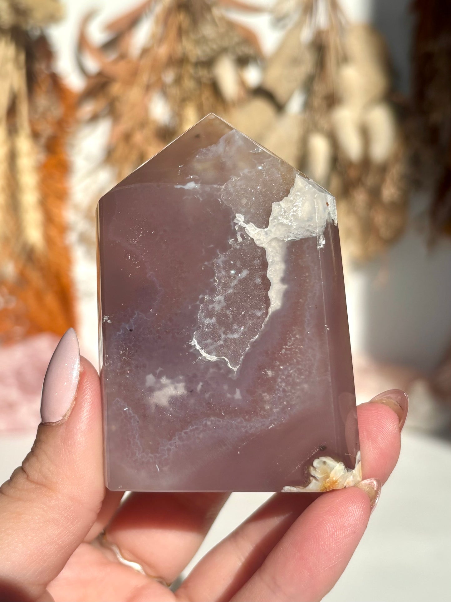 Druze Agate Wide Tower
