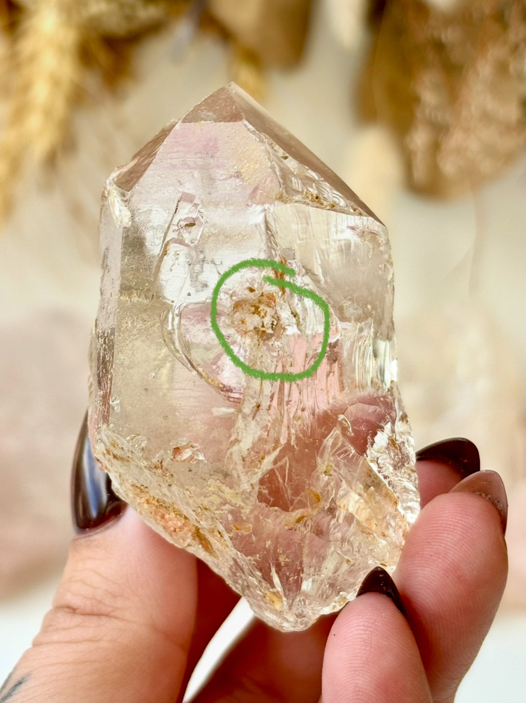 Quartz Natural Point with Penatrator