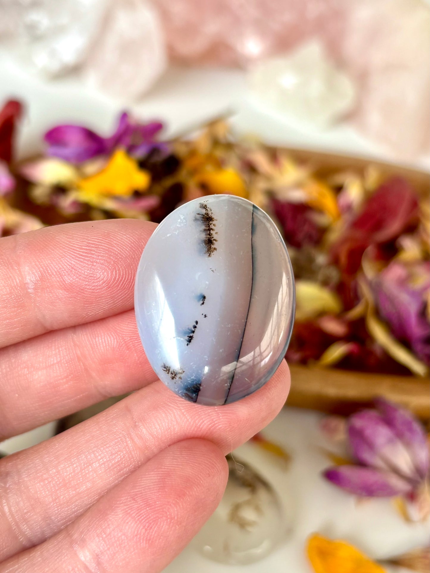Dendritic Agate Mini Flatstones