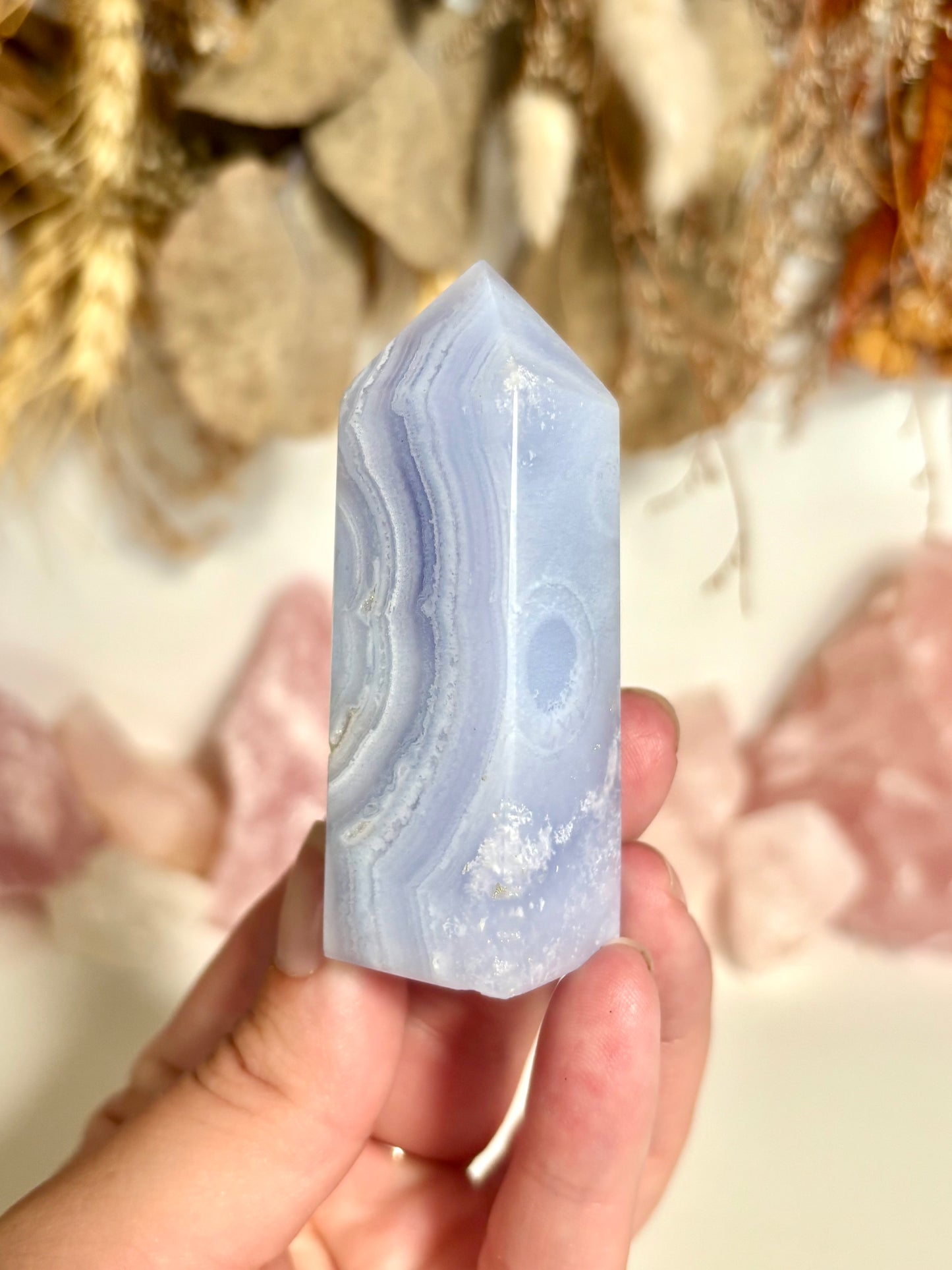 Blue Lace Agate Point