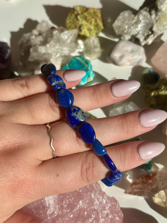 Lapis Lazuli Tumble Bracelet