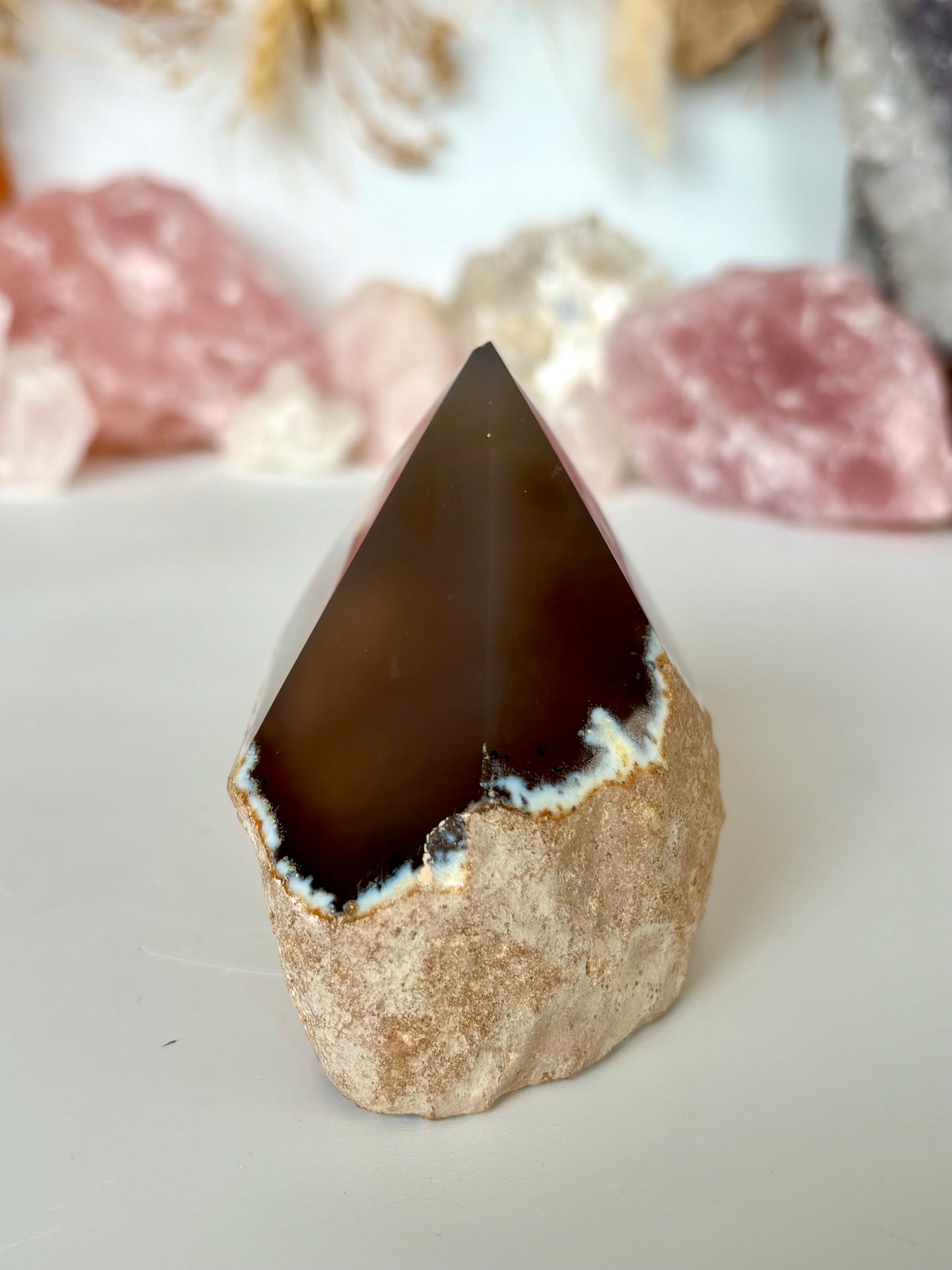 Agate Cute Base Polished Point