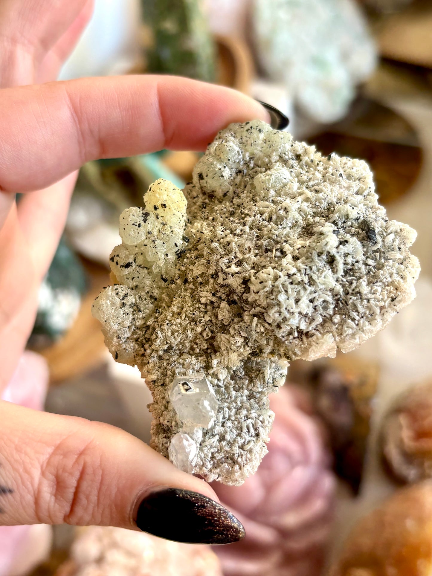 Botryoidal Prehnite Cluster