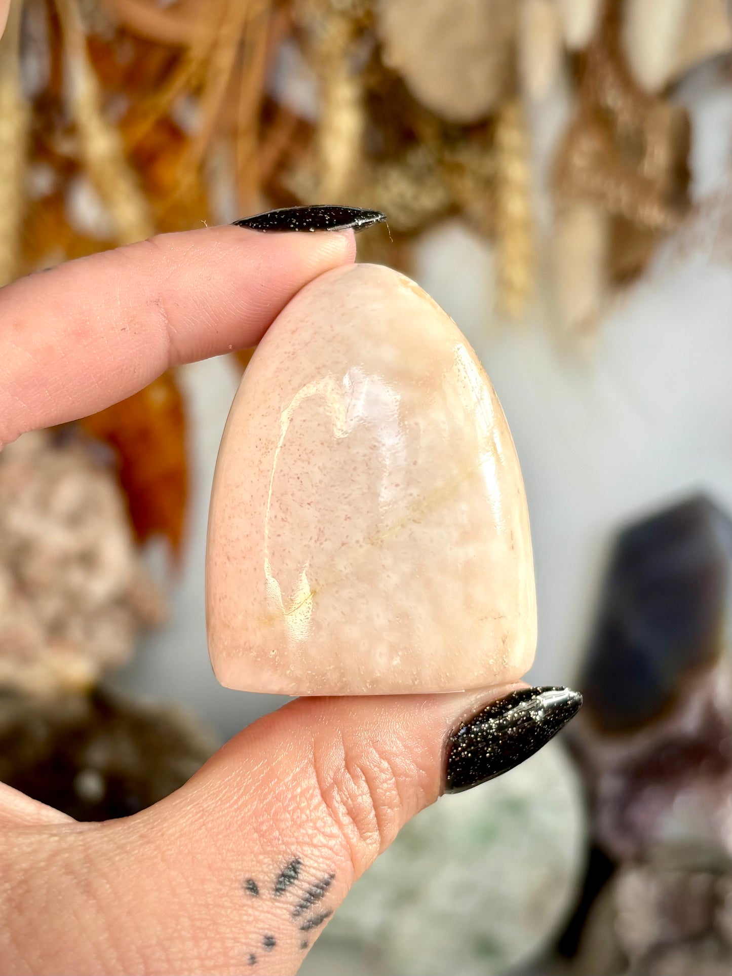 Scolecite & Orange Stilbite Freeform - India