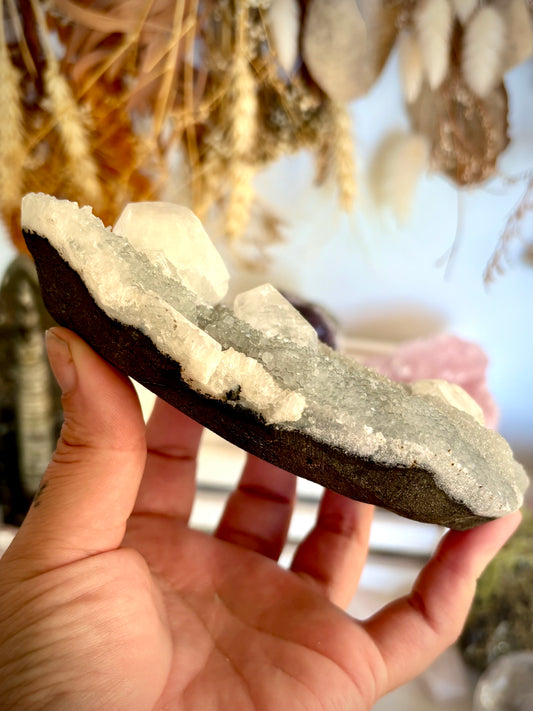 Blue Chalcedony & Apophyllite