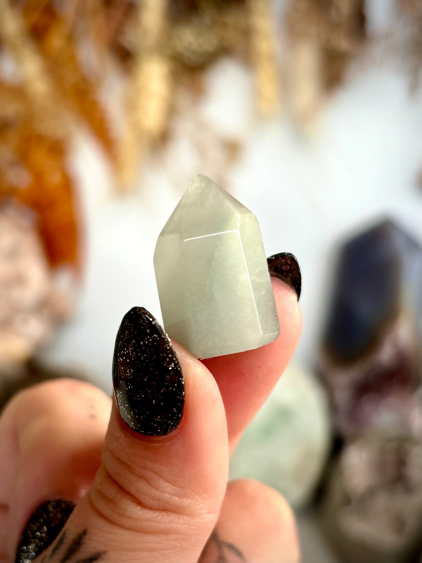 Grey Phantom Quartz Mini Point - Brazil