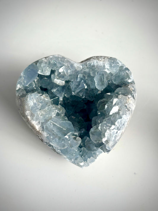 Celestite Geode Heart