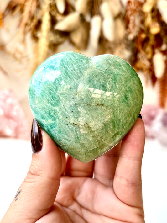 Flashy Amazonite Heart (Madagascar)