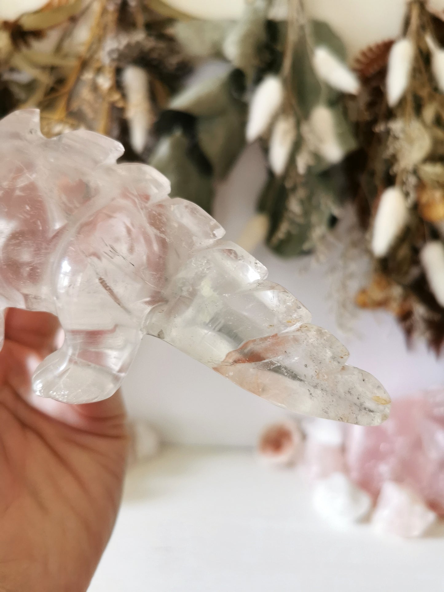 Clear Quartz Triceratops