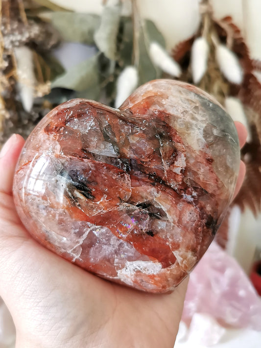 Fire Quartz Heart