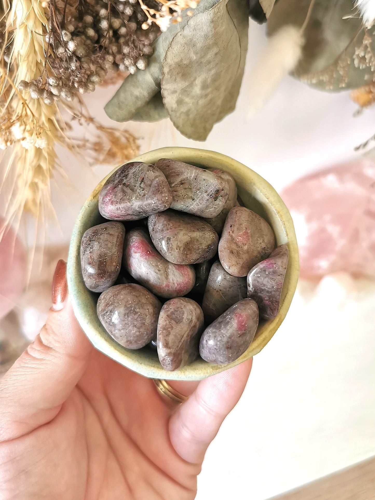 Ruby in Feldspar Tumble