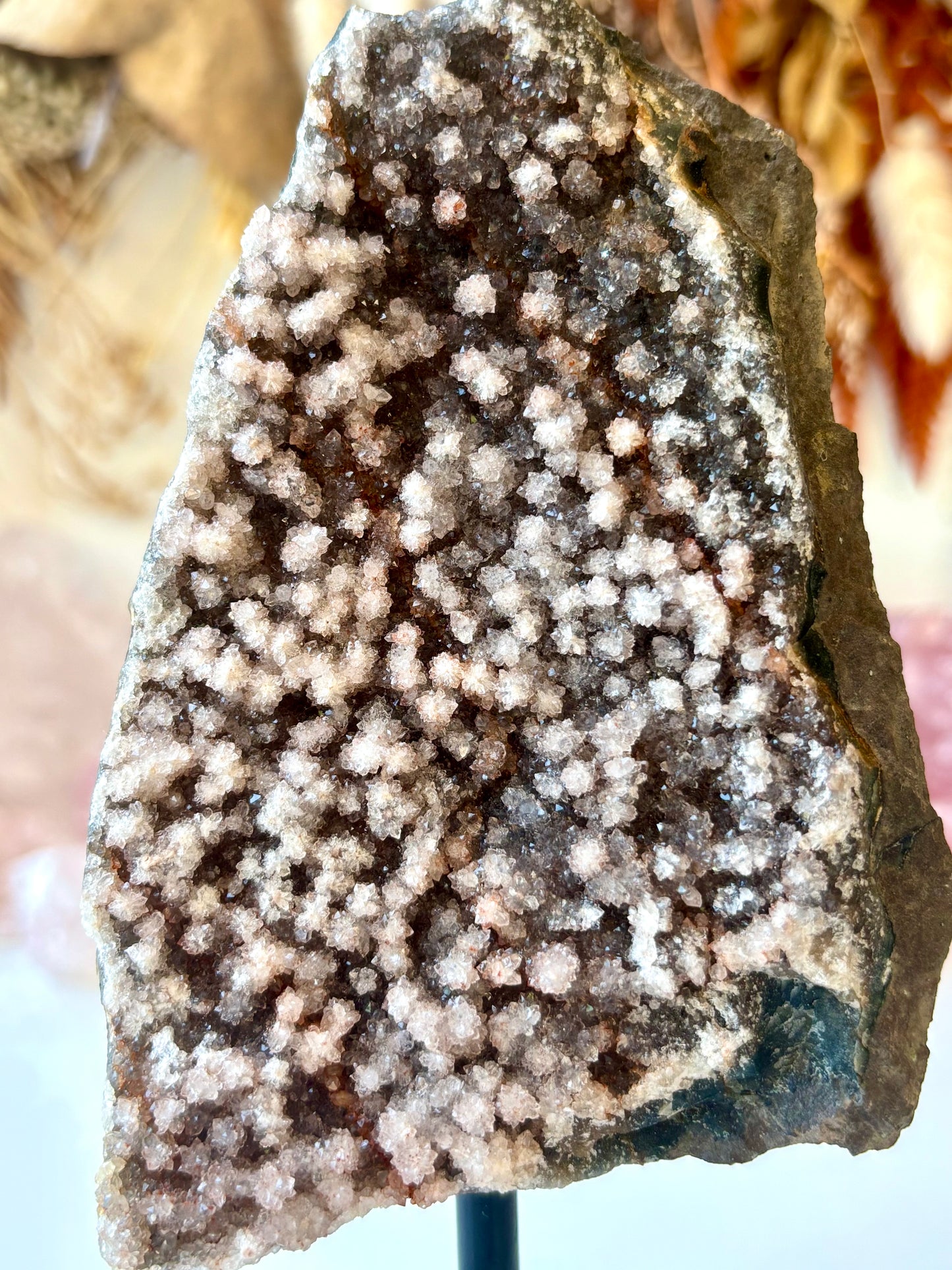 Red Amethyst Druse on Stand (Brazil)