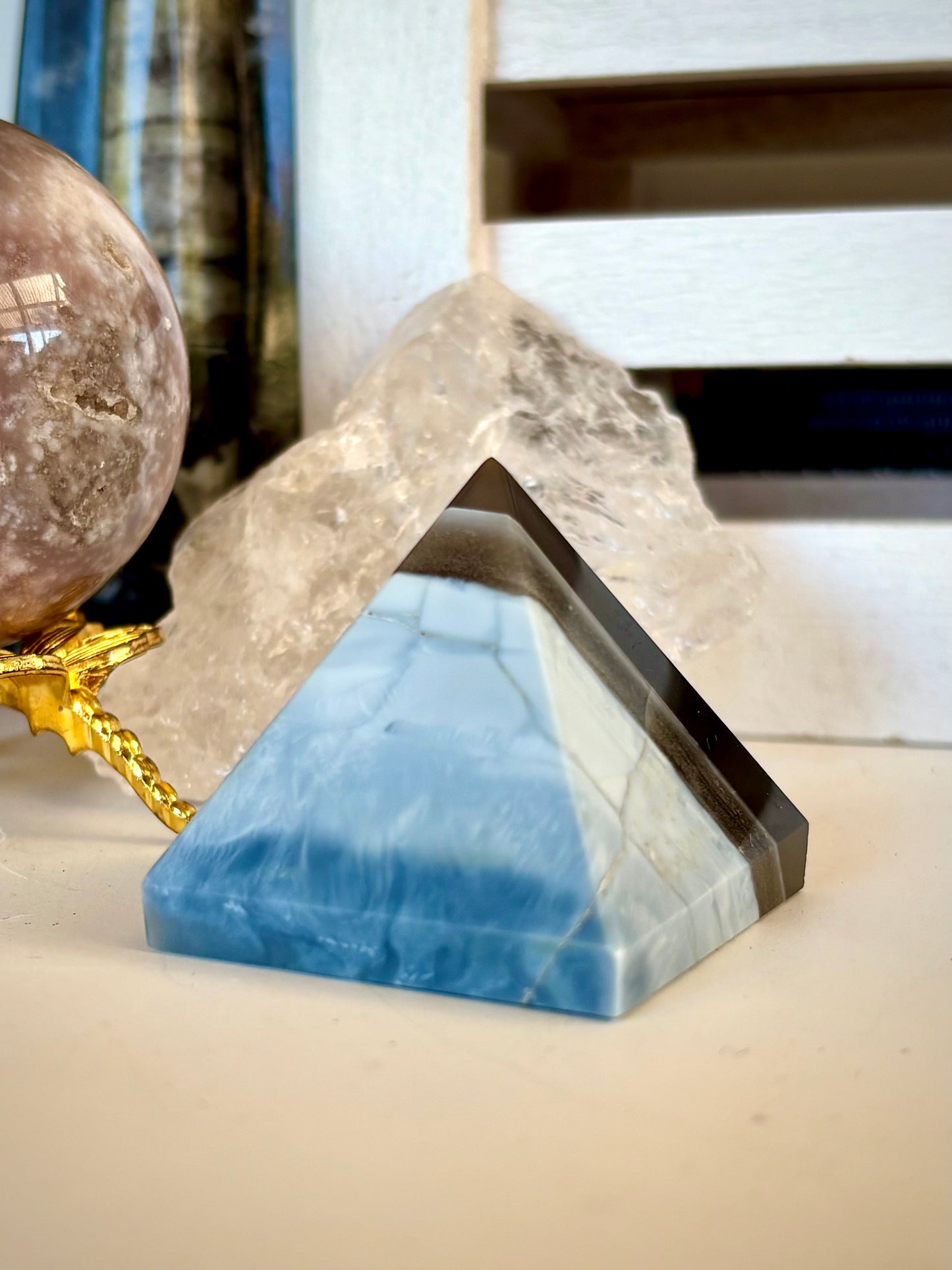 Blue Opal Pyramid