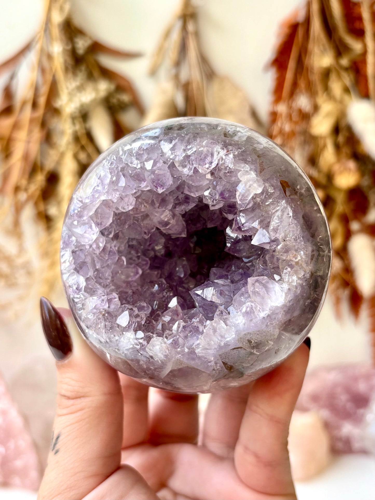 Amethyst Geode Sphere