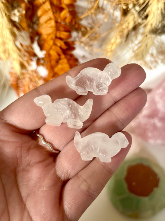 Clear Quartz Dino