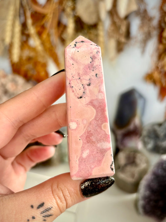 Peruvian Rhodonite Tower