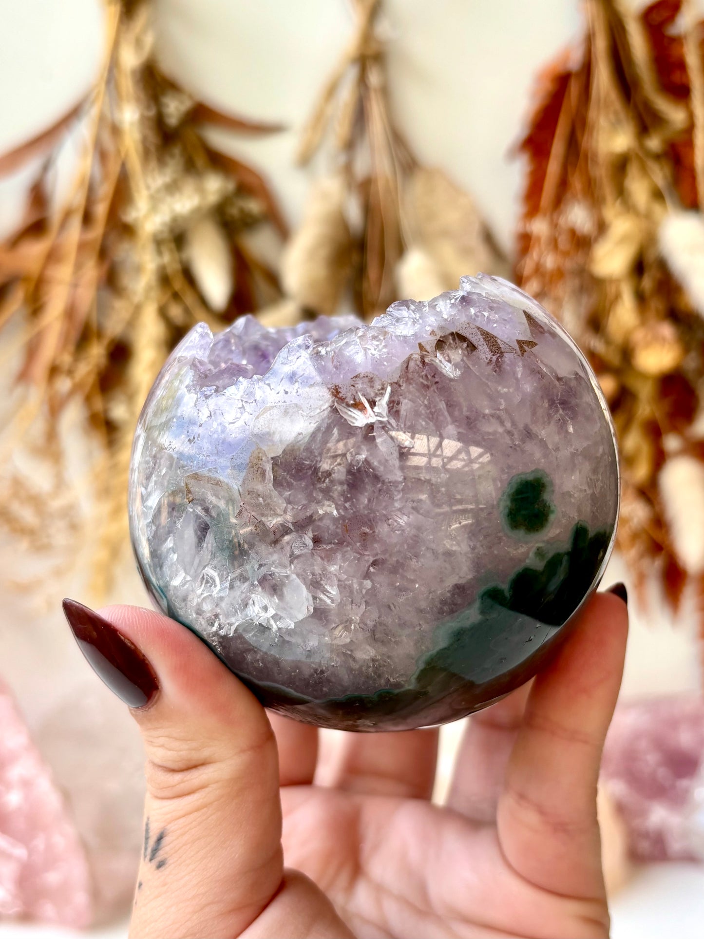 Amethyst Geode Sphere