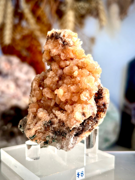 Orange Stilbite Cluster - Indonesia