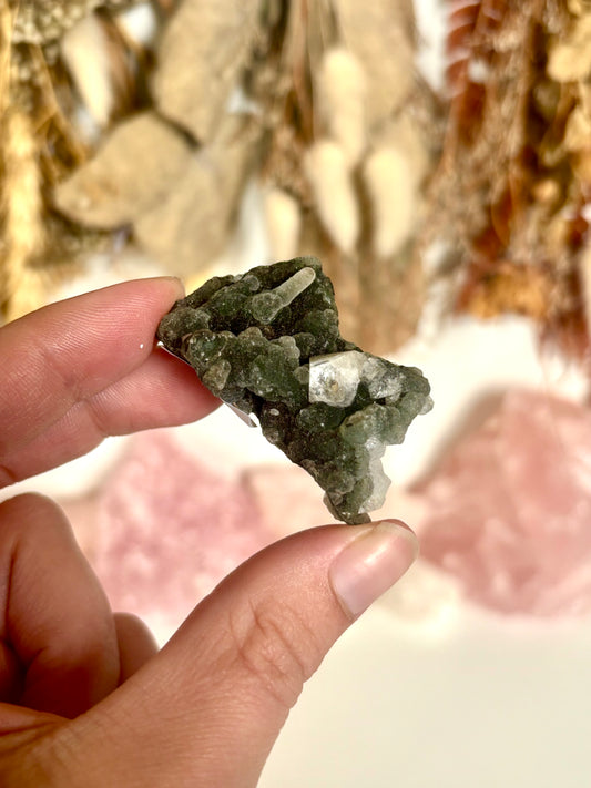 Black Chalcedony with Apophyllite (3)