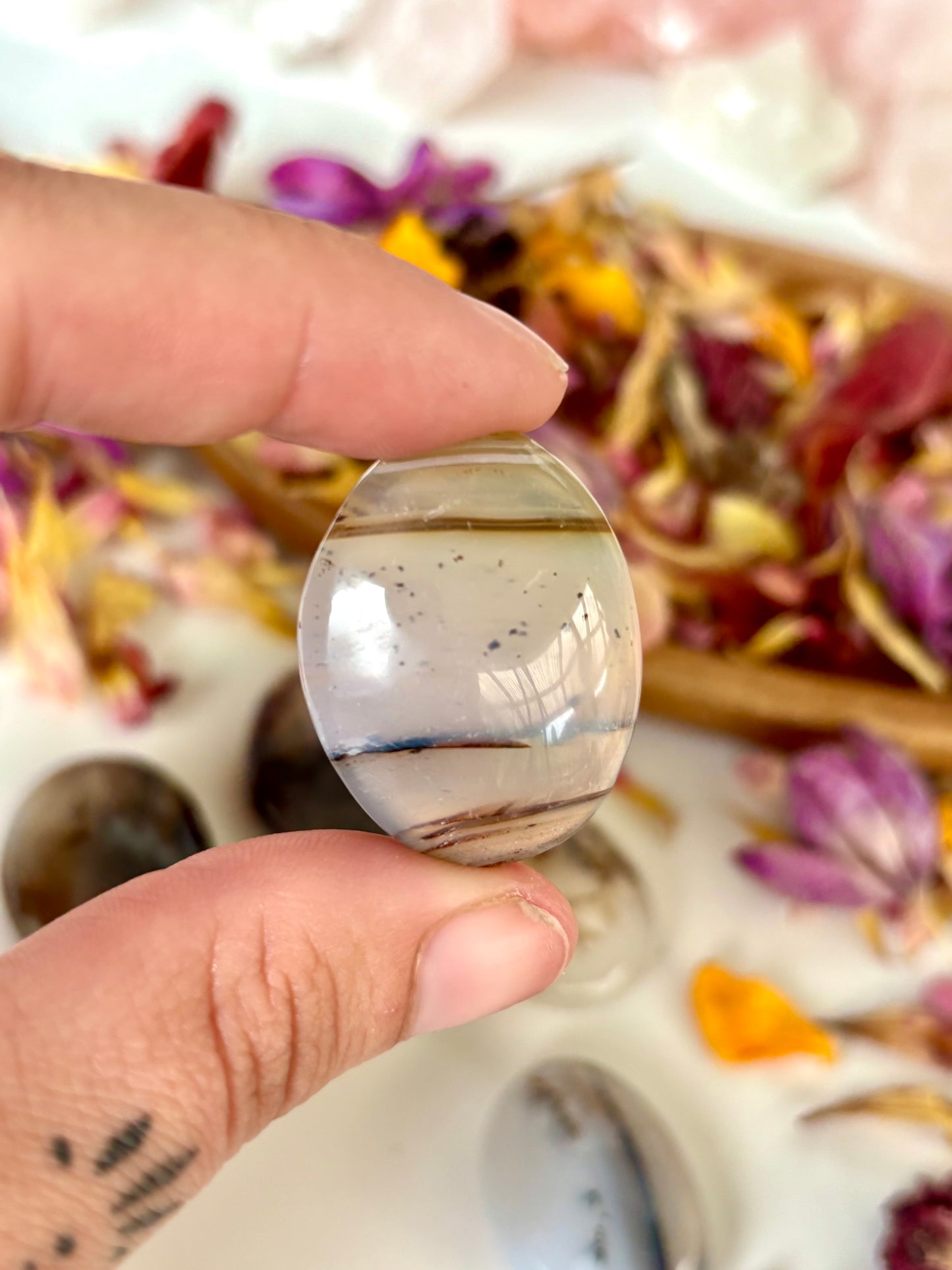 Dendritic Agate Mini Flatstones